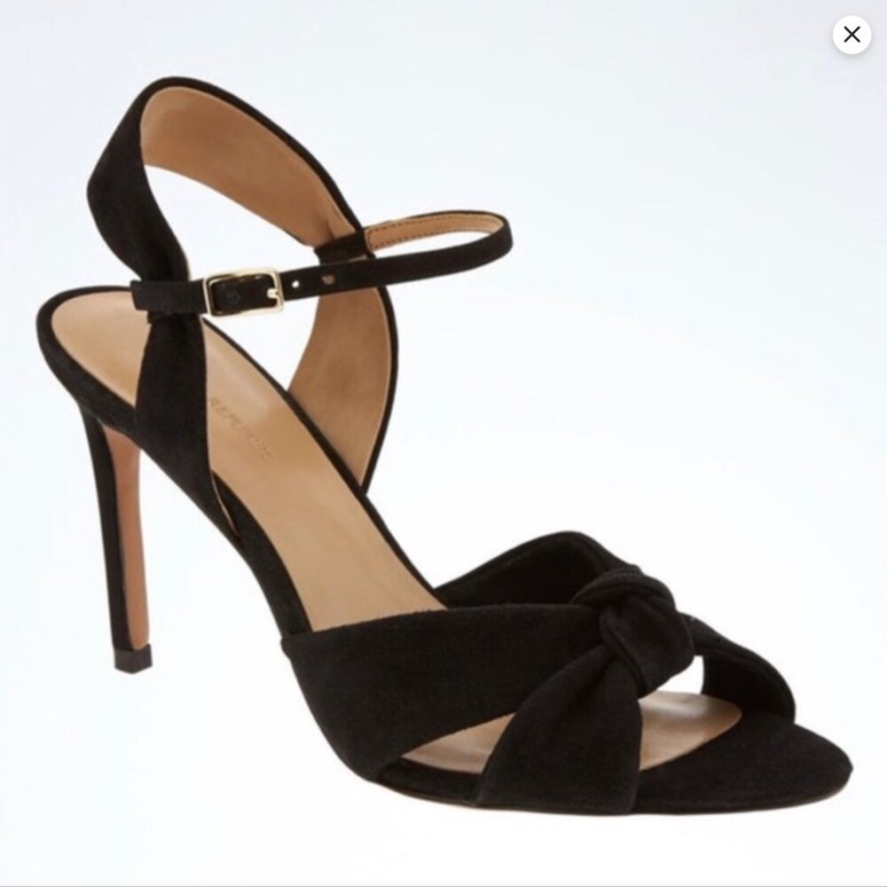 Banana Republic Suede Knotted High Heels